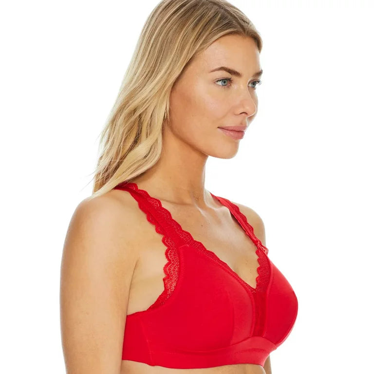 Dalis Bralette senza ferretto in cotone Racing Red PRONTA CONSEGNA