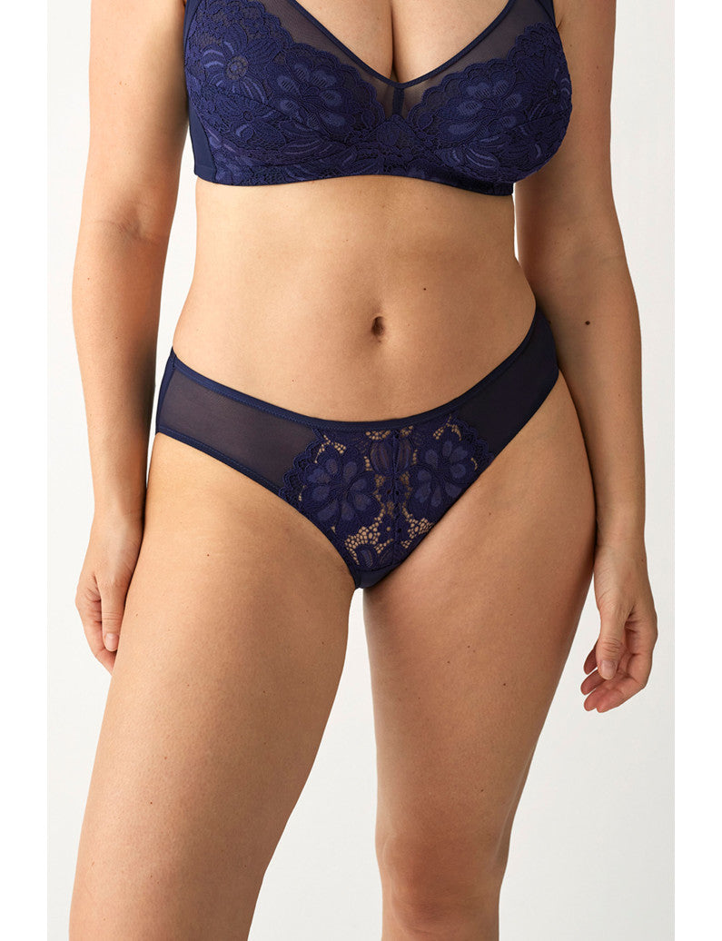 Bikini Marino Pizzo e Microfibra L6302 ULTIME TAGLIE PRONTA CONSEGNA