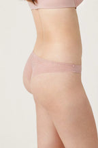 Slip Brasiliana Laser e Pizzo 19672 Rosa PRONTA CONSEGNA