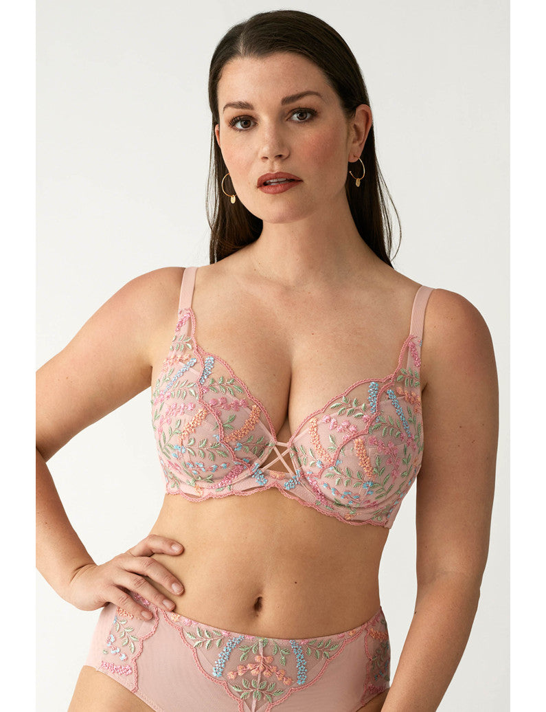 Reggiseno Rosa Ricamato Coppa Soft L6271 ULTIME TAGLIE PRONTA CONSEGNA