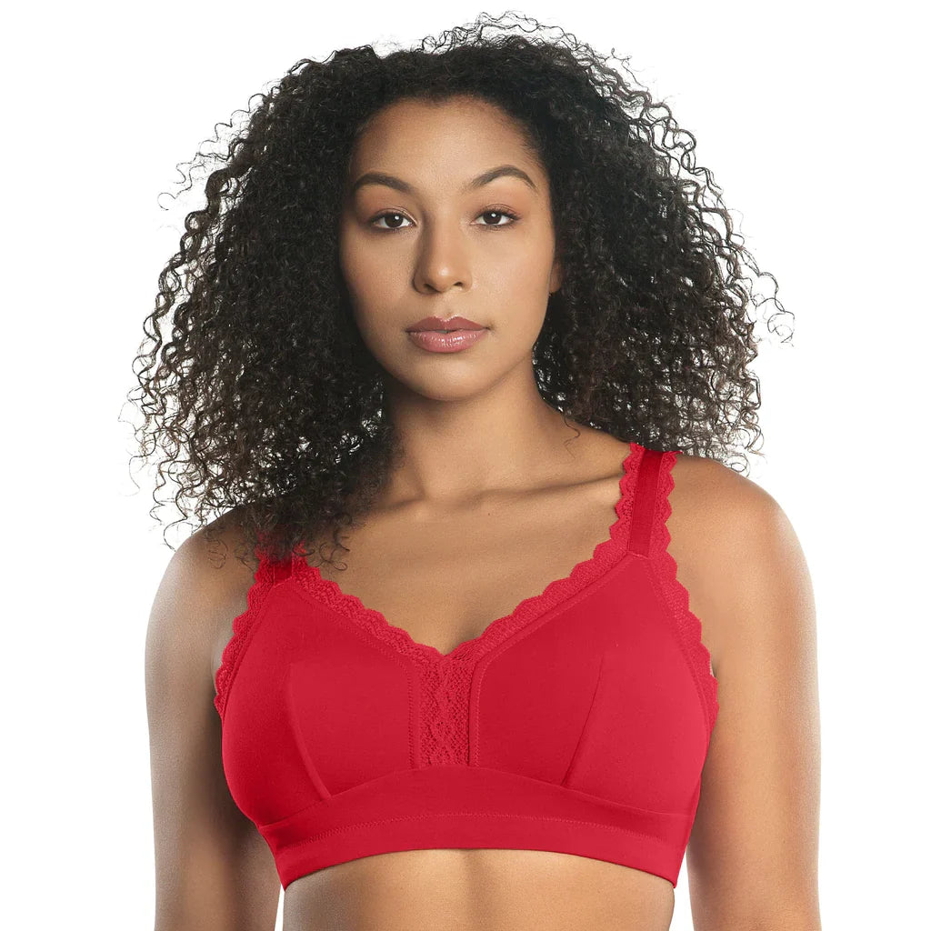 Dalis Bralette senza ferretto in cotone Racing Red PRONTA CONSEGNA