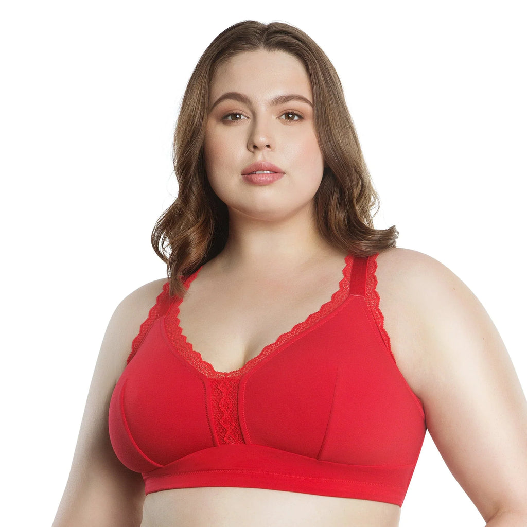 Dalis Bralette senza ferretto in cotone Racing Red PRONTA CONSEGNA