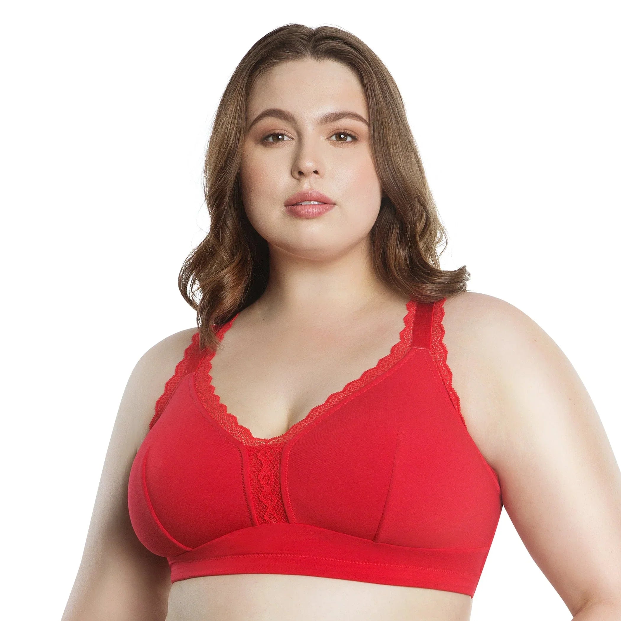 Dalis Bralette senza ferretto in cotone Racing Red PRONTA CONSEGNA