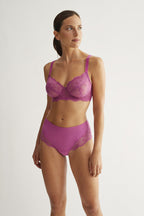 Completo Reggiseno Soft e Slip Pizzo a vita Alta Z11200 ULTIMI PEZZI PRONTA CONSEGNA