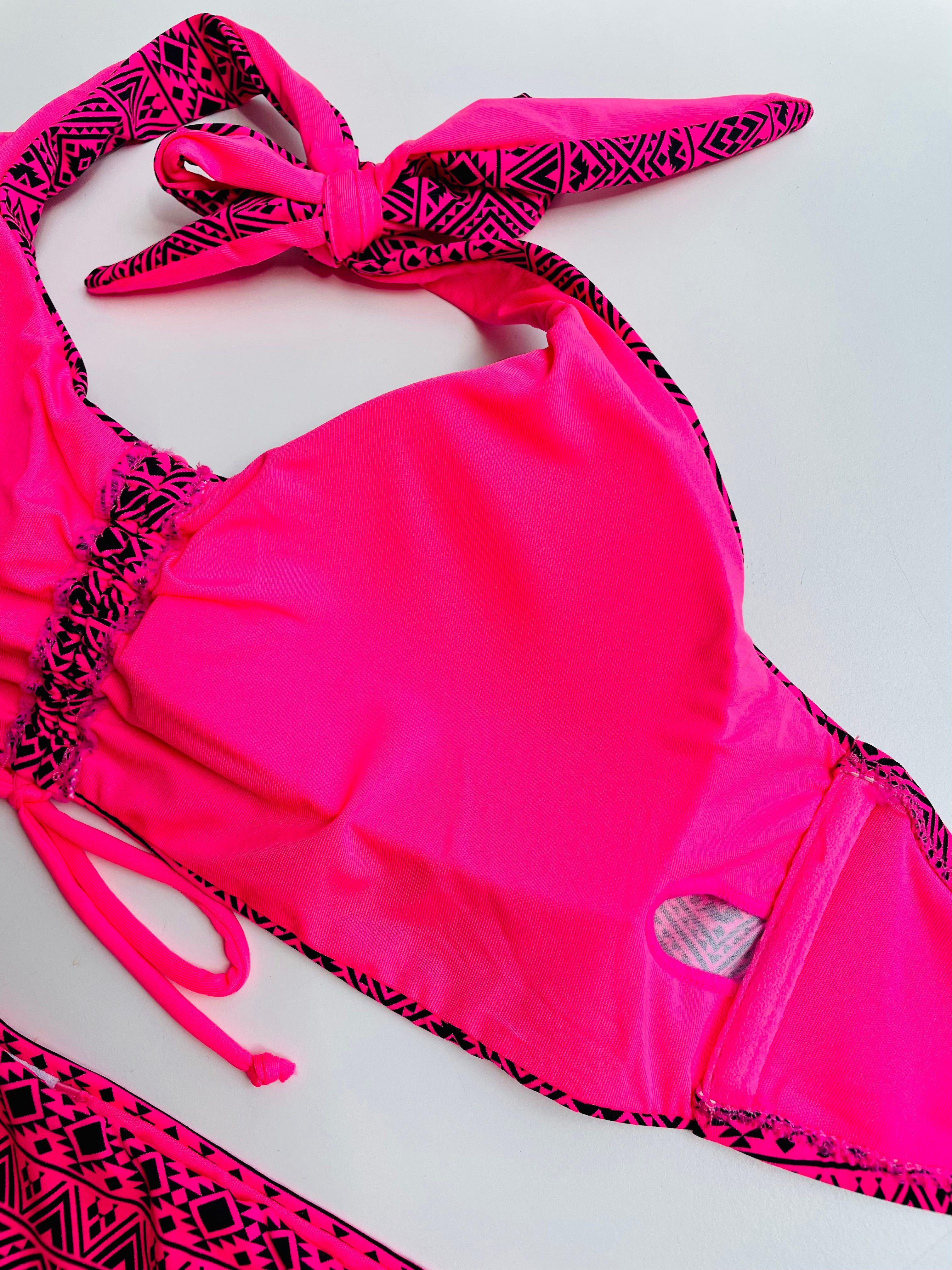 Costume due pezzi rosa COMPLETO ULTIME TAGLIE PRONTA CONSEGNA
