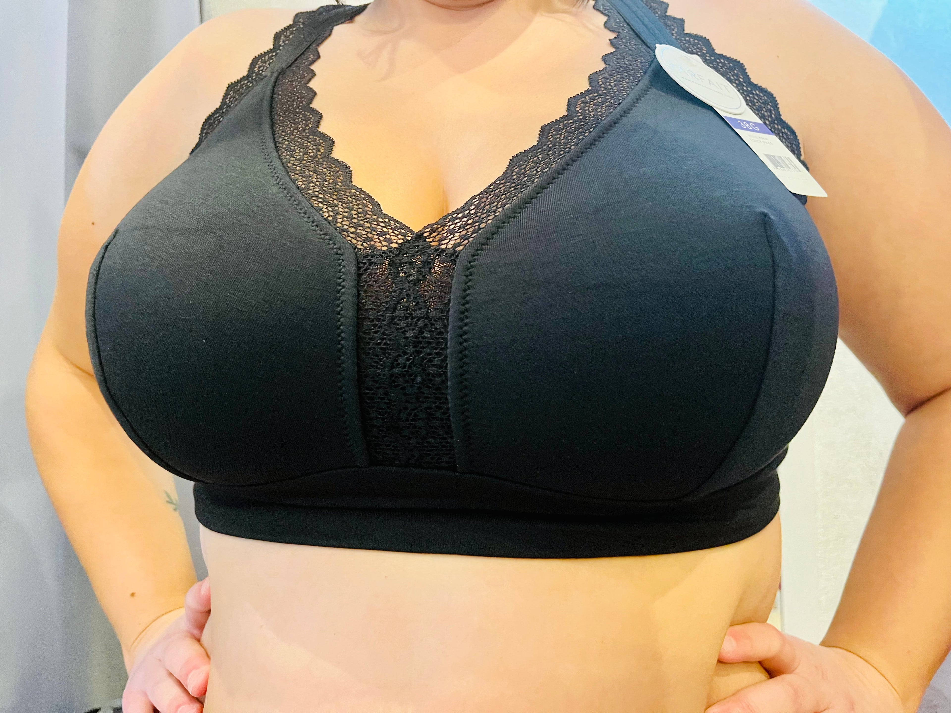 Dalis Bralette senza ferretto in cotone nero PRONTA CONSEGNA