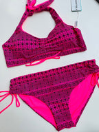 Costume due pezzi rosa COMPLETO ULTIME TAGLIE PRONTA CONSEGNA