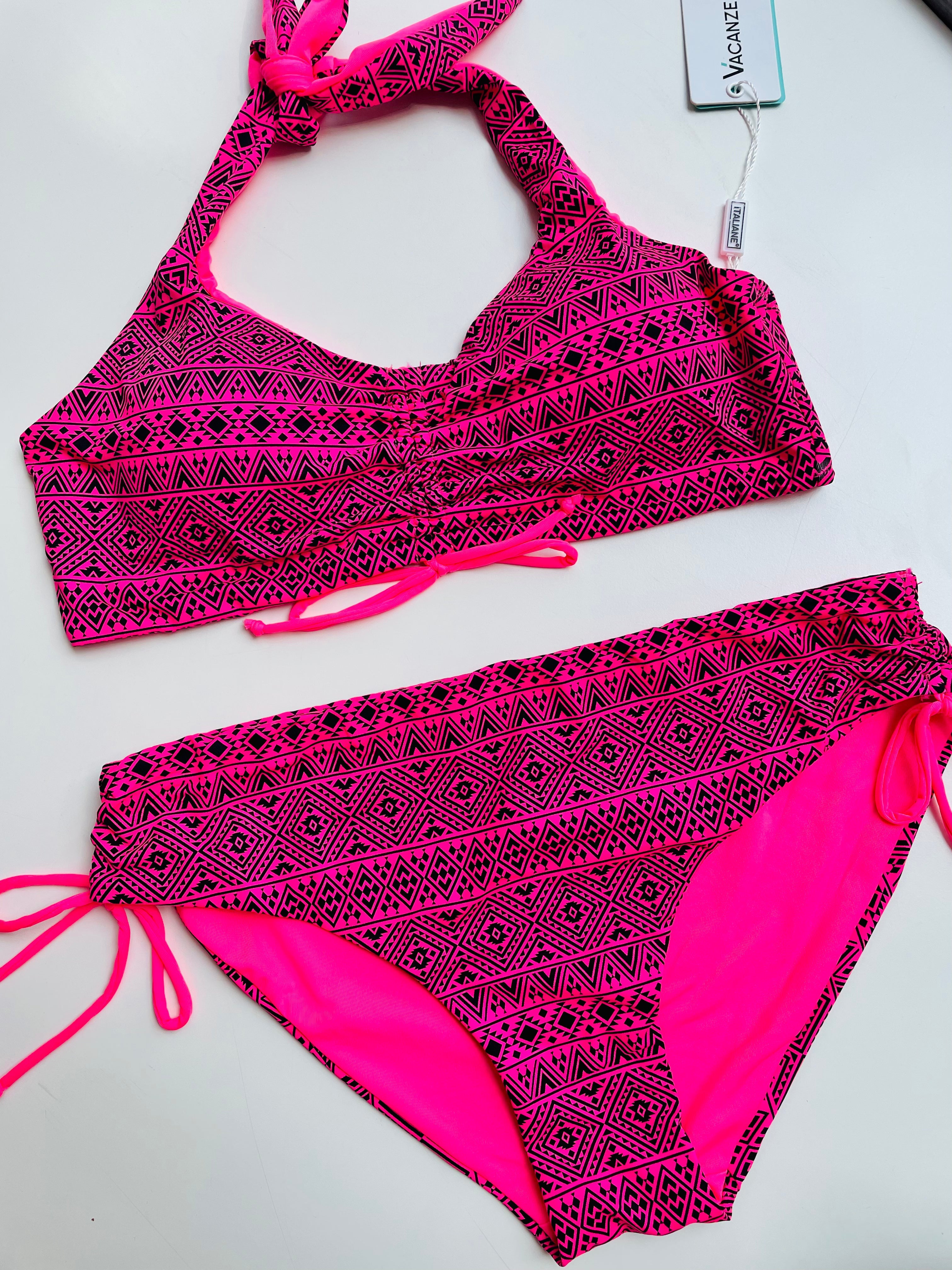 Costume due pezzi rosa COMPLETO ULTIME TAGLIE PRONTA CONSEGNA