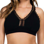 Dalis Bralette senza ferretto in cotone nero PRONTA CONSEGNA