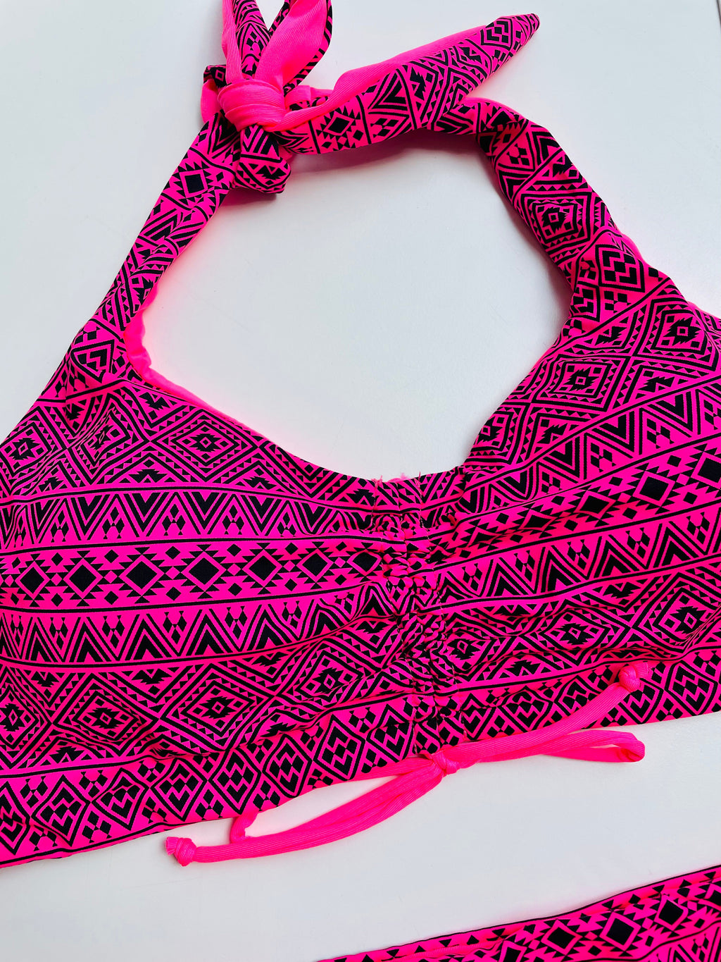 Costume due pezzi rosa COMPLETO ULTIME TAGLIE PRONTA CONSEGNA