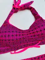 Costume due pezzi rosa COMPLETO ULTIME TAGLIE PRONTA CONSEGNA