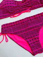 Costume due pezzi rosa COMPLETO ULTIME TAGLIE PRONTA CONSEGNA
