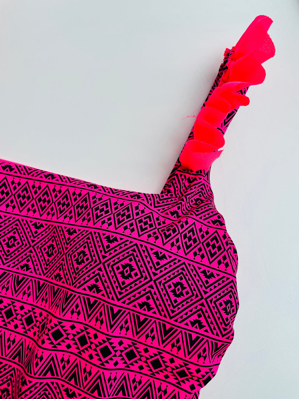 Intero rosa rouches VI22-022 ULTIME TAGLIE PRONTA CONSEGNA