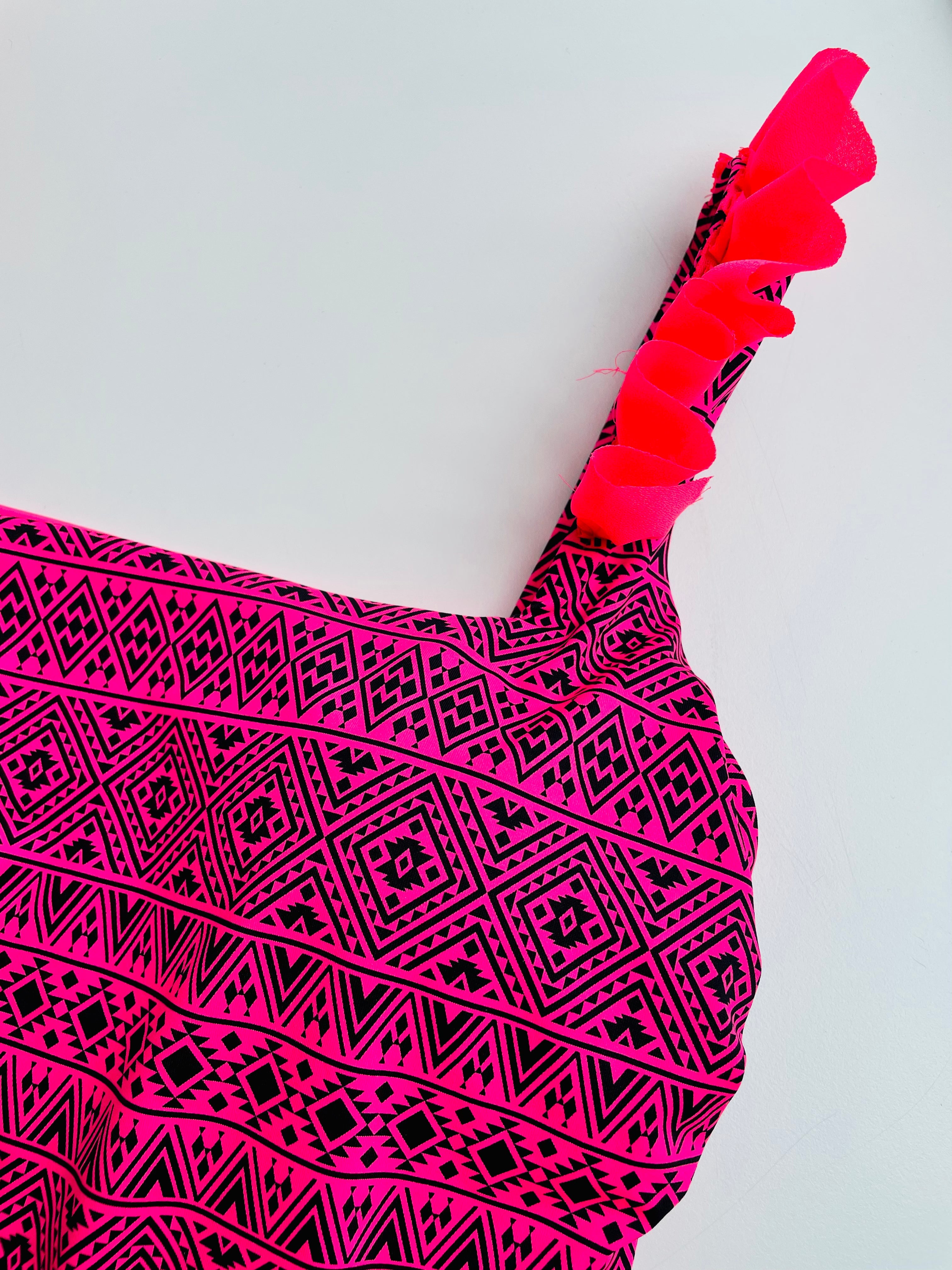 Intero rosa rouches VI22-022 ULTIME TAGLIE PRONTA CONSEGNA