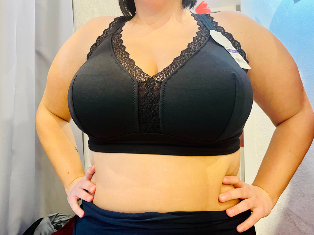 Dalis Bralette senza ferretto in cotone nero PRONTA CONSEGNA